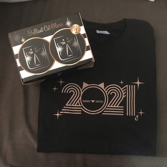Cat Lady NWOT New Year’s Bundle - Glasses and Tee - Picture 11 of 12